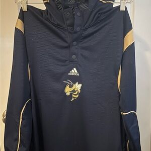 Adidas Dark Blue and‎ Yellow Pullover